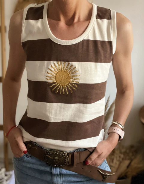 Musculosa Argentina Sol