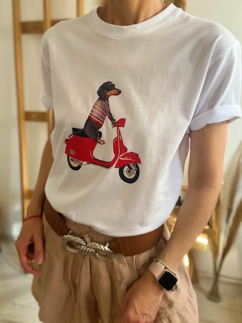 Remera Moto Dog