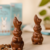 Kit Páscoa - 1 Ovo 54% Cacau com Creme de Avelã 300g + 2 Coelhos 40g - 380g total - Luckau