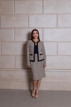 CASAQUETO MALHA TWEED - 2627 na internet