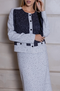 CASQUETO TWEED BICOLOR - 2628