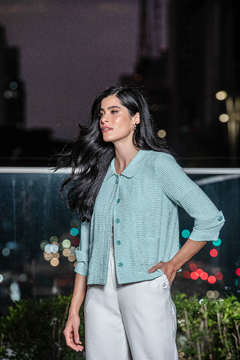 CASAQUETO TWEED PREGAS NA COSTAS - 2639 na internet