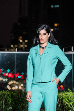 BLAZER COM ZIPER FRENTE E LATERAL - 2644