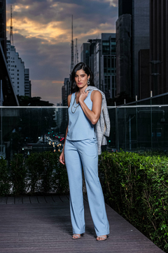CALÇA CREPE ALFAIATARIA COM BOLSO - 3680