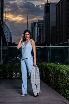 CALÇA CREPE ALFAIATARIA COM BOLSO - 3680 - comprar online