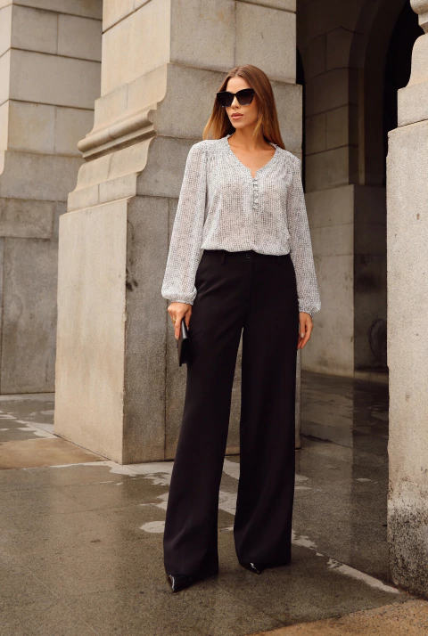 CALÇA ALFAIATARIA COM BOLSO TRASEIRO EMBUTIDO - 3737 - comprar online
