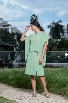 CONJUNTO VESTIDO COM CAPA - 6580 na internet