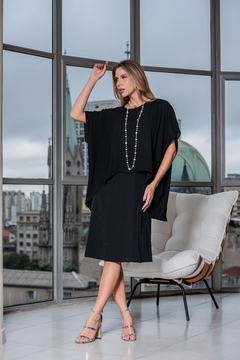 CONJUNTO VESTIDO COM CAPA - 6580 na internet