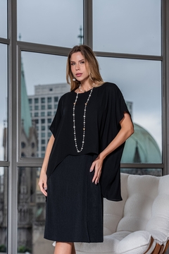 CONJUNTO VESTIDO COM CAPA - 6580 - GINESTRA