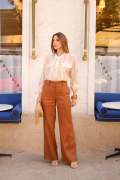 CALÇA ALFAIATARIA LINHO PURO -3749 - comprar online