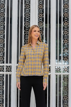CAMISA XADREZ FLANELADA COM BOTÕES FORRADOS - 8891 - comprar online