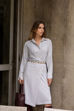 VESTIDO COM TRANSPASSE NA FRENTE - 9846 - comprar online