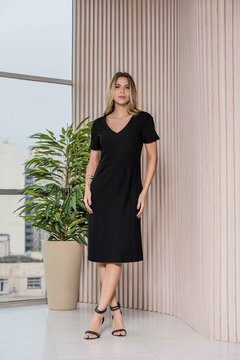 VESTIDO DETALHE COM ZÍPER - 9849 - loja online