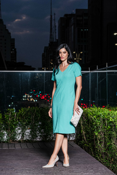 VESTIDO DETALHE COM ZÍPER - 9849 na internet