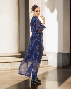 VESTIDO BOHO ESTAMPA PAISLEY - 9902