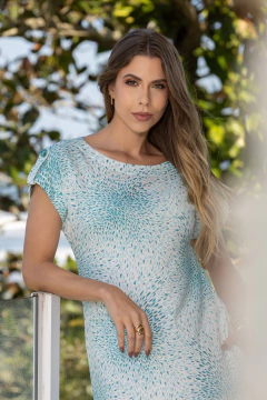 VESTIDO LINHO LONGO SEM FORRO - 9936