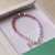 PULSERA CRISTALES 4MM Y DIJE (491) - comprar online