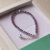 PULSERA CRISTALES 4MM Y DIJE (491)