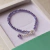 PULSERA CRISTALES 4MM Y DIJE (491) en internet