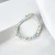 Imagen de PULSERA CRISTALES 4MM Y DIJE (491)