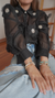 Camisa FIORELA con Apliques de Flores - Nicasia Callao 