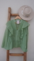 EDEN - Blusa de tencel con volados, manga globo. - Nicasia Callao 