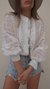 HAILEY - Camisa con puntilla y botones forrados. - comprar online