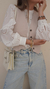 ELENA ~ Camisa con volados en manga - tienda online