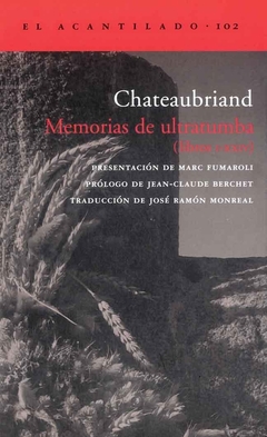 Memorias de Ultratumba - Chateaubriand