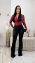BODY MAJU POLIAMIDA GOLA BOBA FEMININO VINHO - loja online