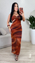 Vestido Feminino Midi Tule Estampado Jhenifer - comprar online