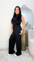 CONJUNTO ESMERALDA CALÇA E BLUSA FEMININO PRETO - comprar online
