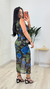 Vestido Feminino Estampado Golinha Alta Raquel Preto na internet