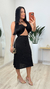 Conjunto Feminino Trico Saia Midi E Cropped Caca Preto - loja online