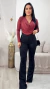 BODY MAJU POLIAMIDA GOLA BOBA FEMININO VINHO - comprar online