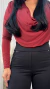 BODY MAJU POLIAMIDA GOLA BOBA FEMININO VINHO na internet