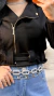 Jaqueta Feminina Fivela Helen Preta - Loja Loanita - Roupas femininas