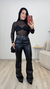 Calça Feminina Courino Flare Spike Duda - Loja Loanita - Roupas femininas