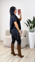 MACACÃO FEMININO MANGA NULA NYS PRETO - Loja Loanita - Roupas femininas
