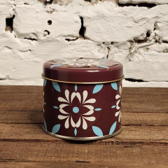 Lata Vela Azulejo Floral Borravino en internet