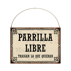 Parrilla libre traiga lo que quieras