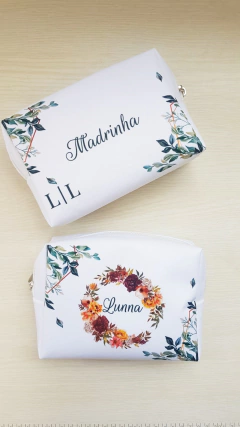 Necessaire Personalizada Terracota com Verde - comprar online