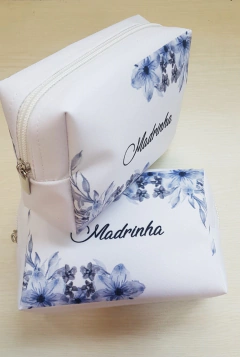 Necessaire Personalizada Azul Serenity - Atelie Patily