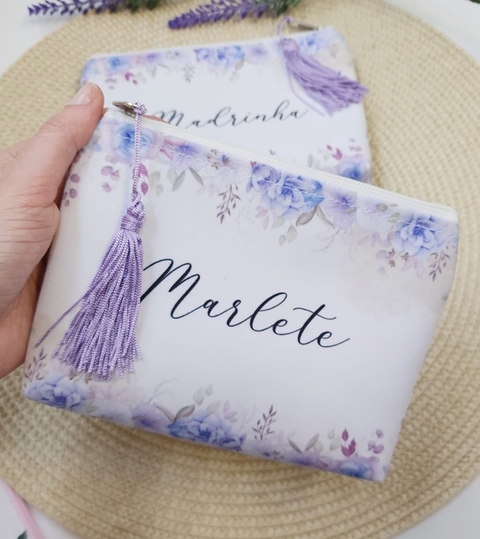 Necessaire Personalizada com Pingente Lilás