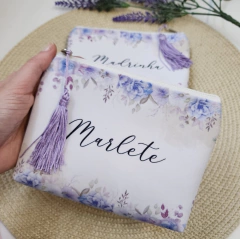 Necessaire Personalizada com Pingente Lilás - Atelie Patily