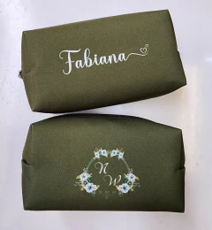 Necessaire Personalizada Verde Musgo