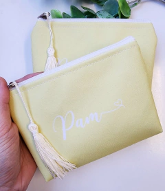 Necessaire Casamento Amarela com Pingente