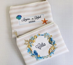 Necessaire Personalizada para Madrinhas Praia - Atelie Patily