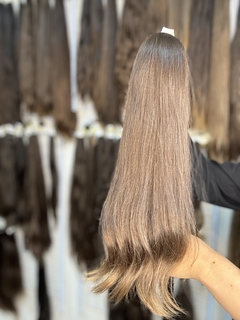 CABELO HUMANO LOIRO NATURAL 57CM e 90GRAMAS - ETIQUETA DOURADA - comprar online