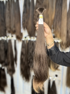CABELO HUMANO LOIRO NATURAL 57CM e 90GRAMAS - ETIQUETA DOURADA na internet